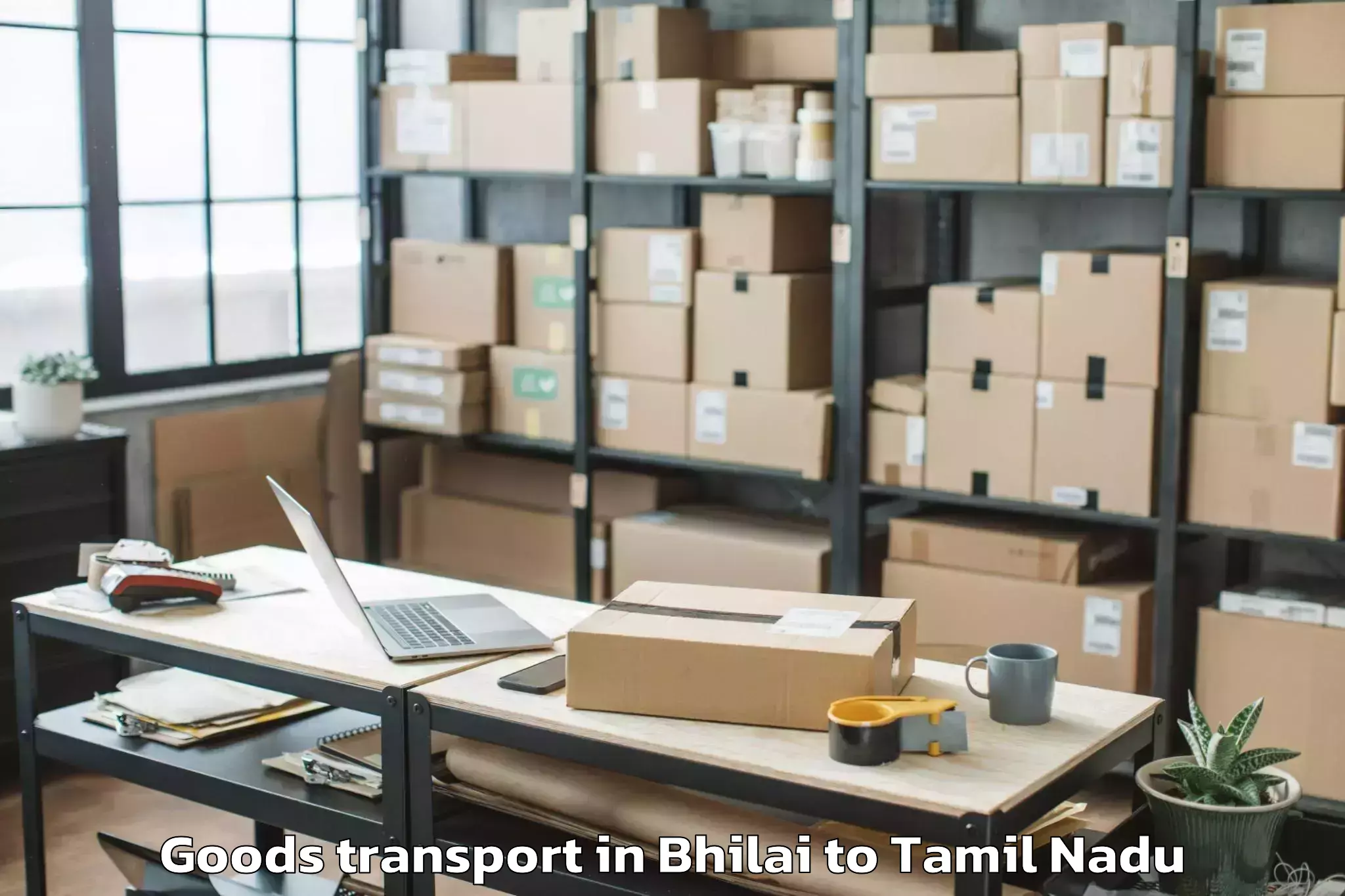 Discover Bhilai to Dindigul Goods Transport